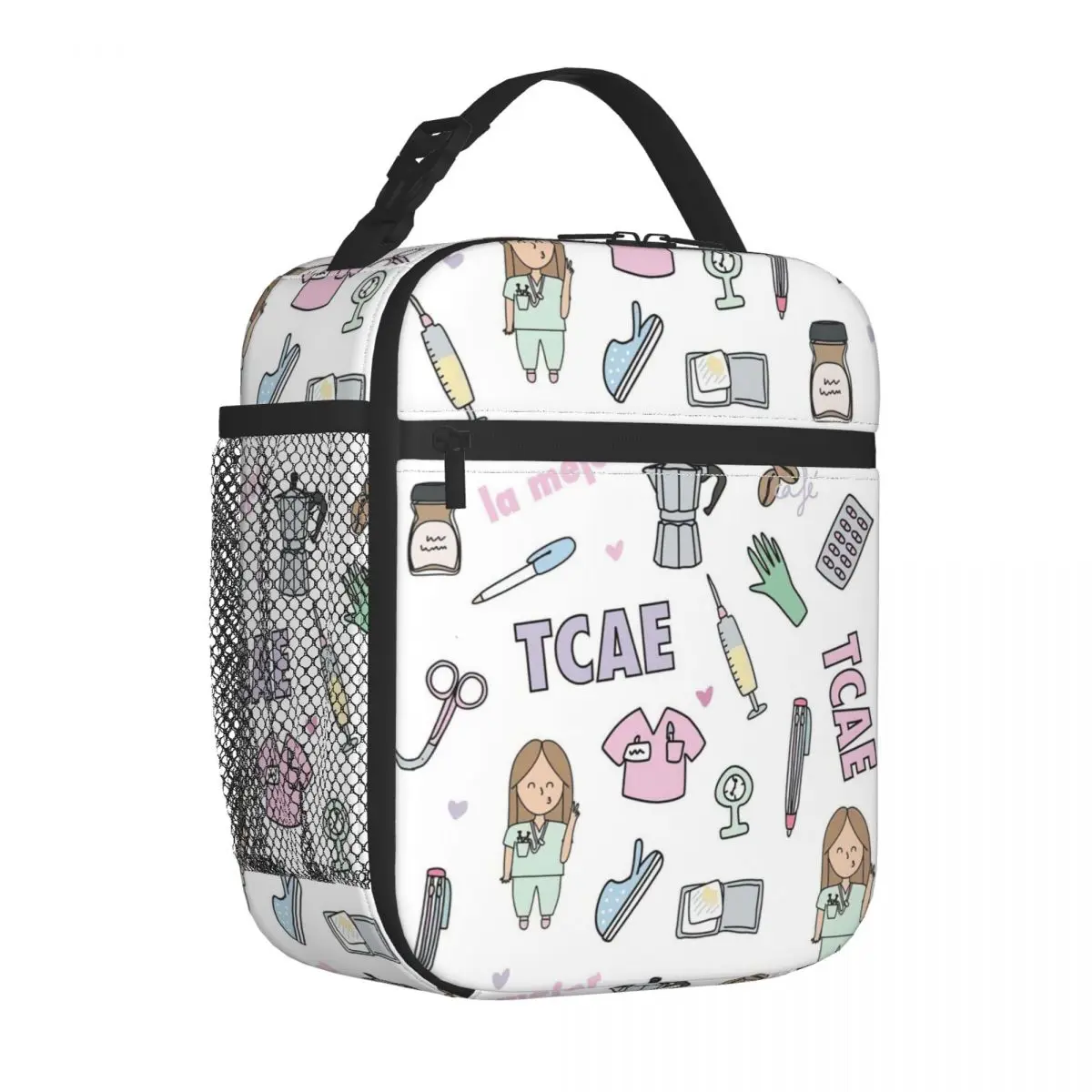 

Enfermera En Apuros Nurse Medical Doctor Insulated Lunch Bag Large Meal Container Thermal Bag Tote Lunch Box Food Storage Bags