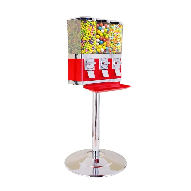 for Triple Head Toy Bouncing Ball Vending Machine Candy Dispenser with Stand for Halloween Party