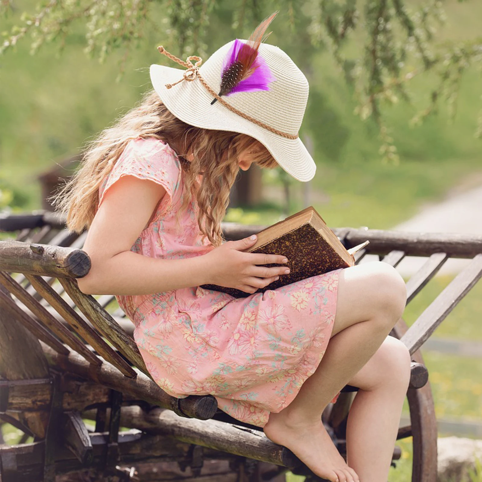 

14pcs Decoration Plumes Hat Brooches Clothing Party Accessories Soft Lightweight Colorful Hat Plume Stage Performance