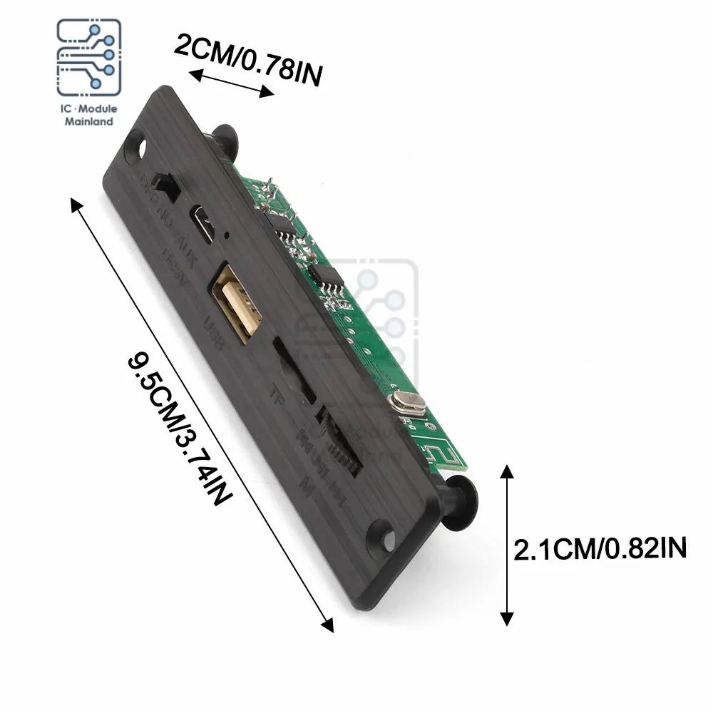 Carte décodeur d'amplificateur DC 5V, amplificateur 2*3W, Bluetooth 5.0, technologie MP3, radio FM de voiture, fonction roi prudent