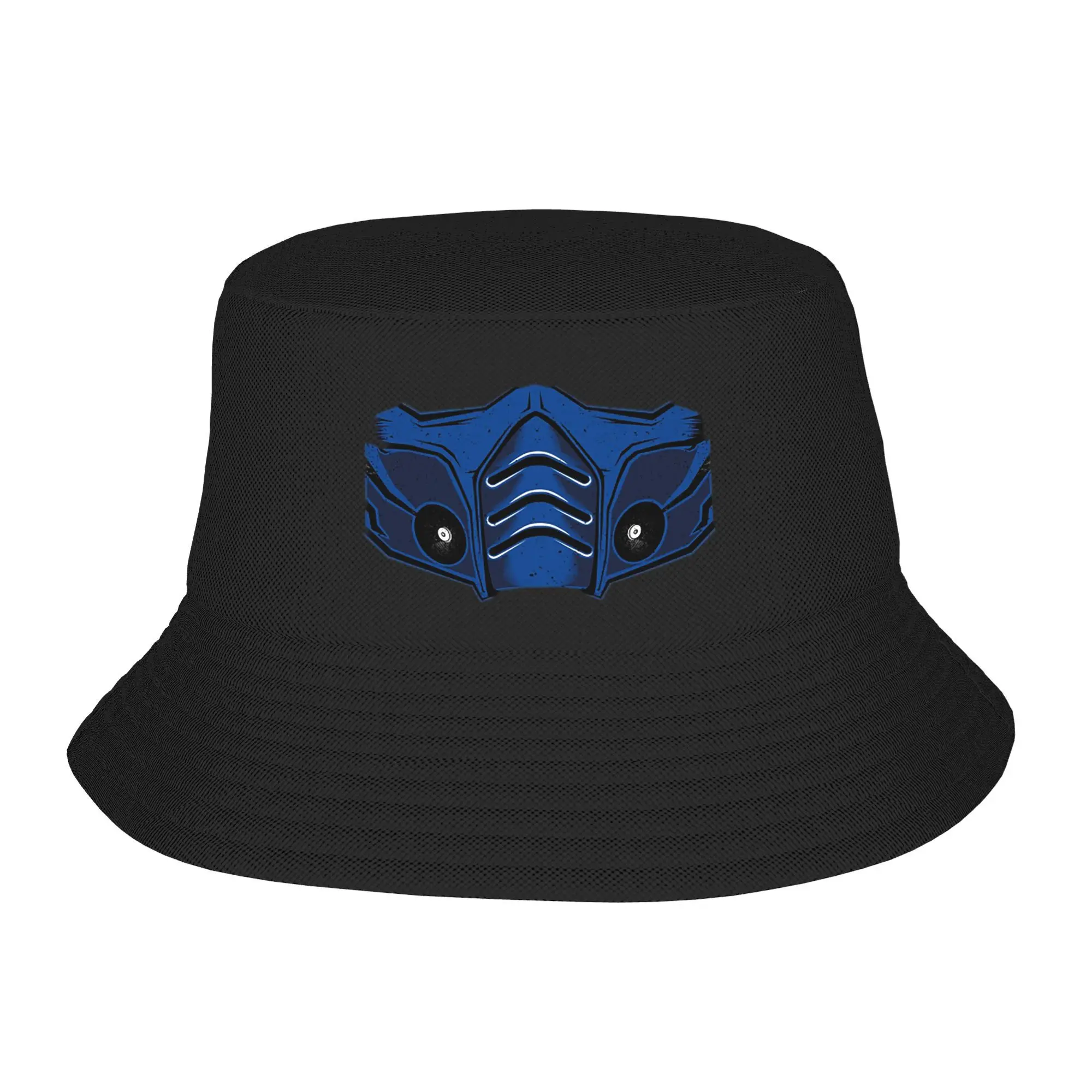 

Mortal Kombat Sub-Zero Bucket Hat Panama Bob Hats Outdoor Fashion Autumn For Summer Beach Fishing Unisex Fisherman Caps