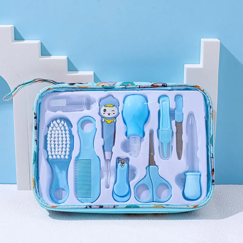 Baby Nail Care Set Ear Scoop  Nail Clipper Set  Baby Nail Polishing Comb  Brush Care