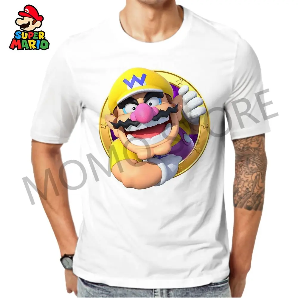 110-6xl Mario Herren T-Shirt Kinder T-Shirt 2024 Sommer y2k Kleidung Louis Anime schnell trocknen Straße tragen Kinder klassisches Abenteuer