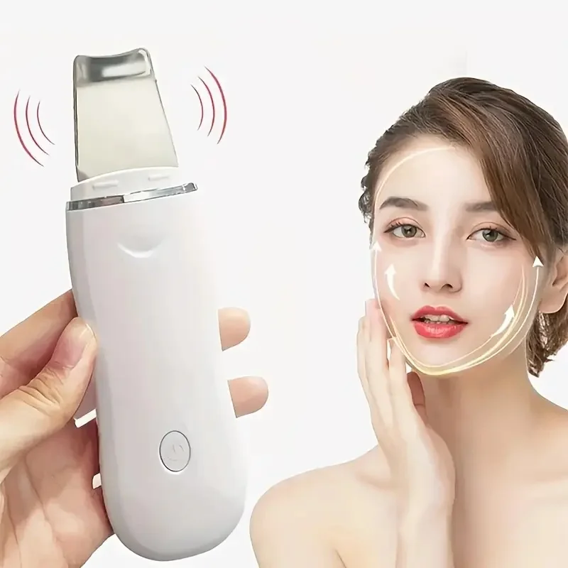 Ultrasone peelingmachine, gezichtsporiereiniger huishoudelijk krimpend schoonheidsapparaat dode huid acne mee-eter verwijderaar