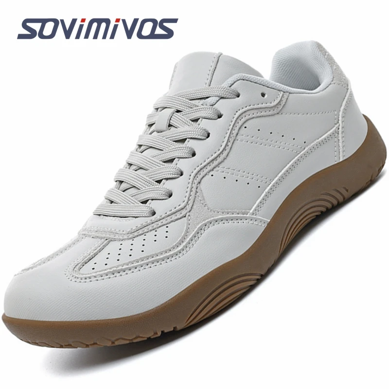 

SOVIMIVOS Wide Toe Walking Shoes Men Women Non Slip Outdoor Sneakers Lace Up Mesh Breathable Running Shoes Masculino De Mujer