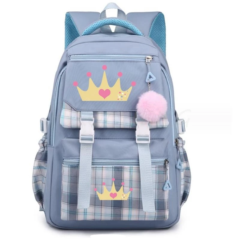 

Fashion Queen Print Backpack Casual Backpack Schoolbag Shoulders Bag Travel Bag Daypacks for Students Cute Girls 4 Color