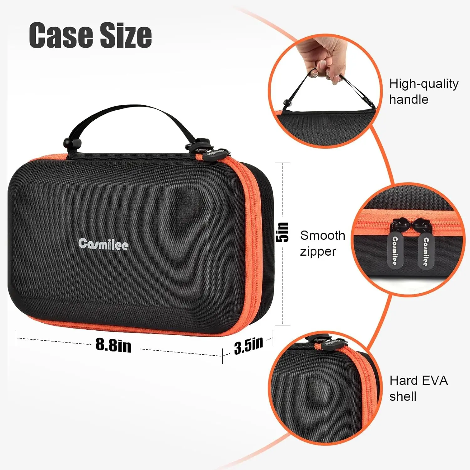 Travel Case for Klein ET310 AC Circuit Breaker Finder, 80041 Outlet Repair Tool Kit, and RT250 GFCI Outlet Receptacle Tester, El view 4