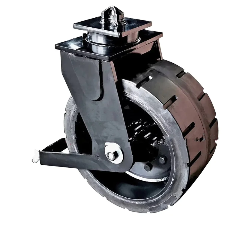 

20 ton heavy bearing width industrial equipment mobile caster grassland off-road terminal container loading