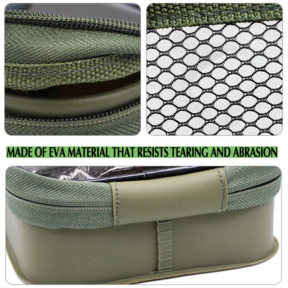 إيفا سميكة حقيبة الصيد مقاوم للماء الصيد خفيفة الوزن حقيبة التخزين الغبار الصيد إغراء الطعم المنظم الصيد الملحقات #4