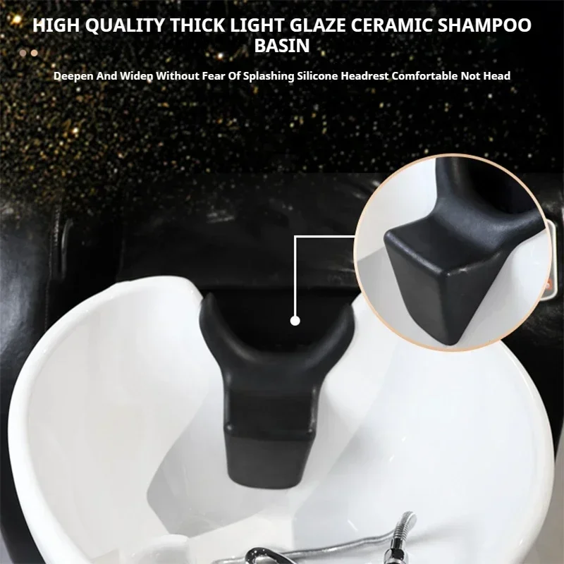 Lavabo Esthétique pour Salon de miles, Chaise de Lavage des Cheveux, Shampoing d'Allaitement, Salle de Spa, Eau Spa, Capilar, 10/2019