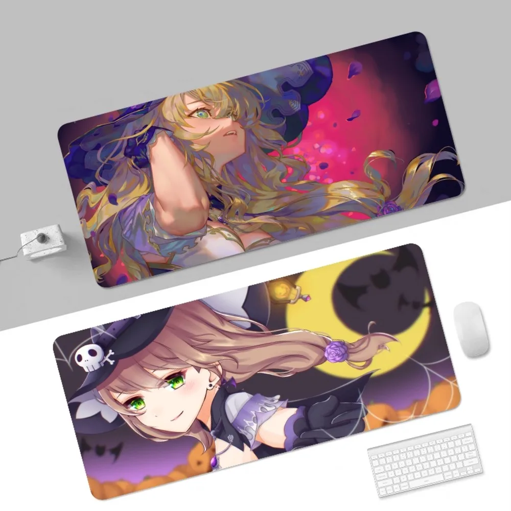 Lisa Minci Genshin Impact Rubber XXL Keyboard Mat Table Mat Students Gamer Desktop Mousepad Gaming Mouse Pad