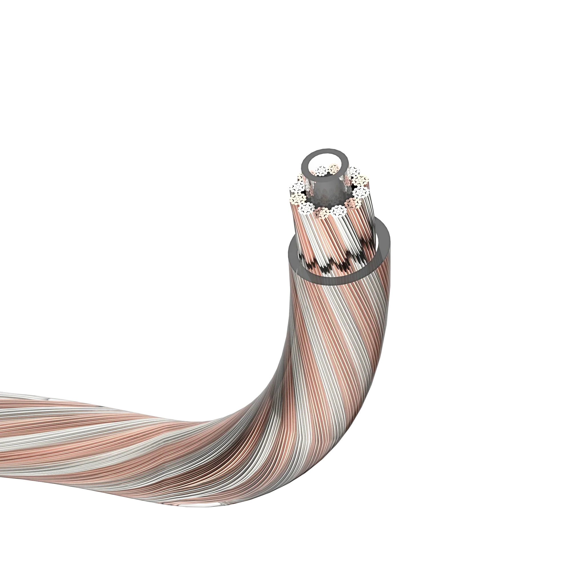 HIFI DIY-Fil de tissage mixte plaqué argent, haut-parleur haute fidélité, câble en vrac, amplificateur de son, 7N OCC