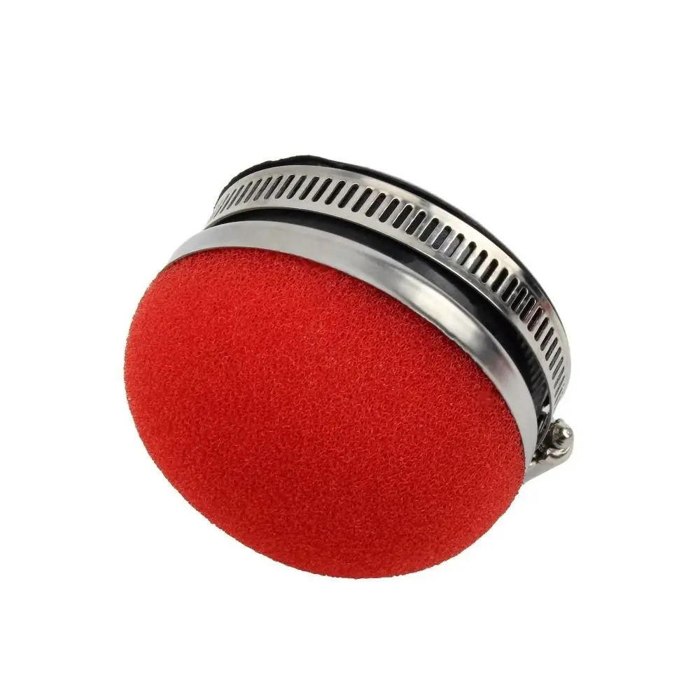Universal Sponge Material Air Filter Straight Port Red Color Intake Pipe Ball Shape Sponge Filter Bike Upgrade