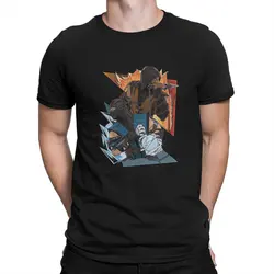 Mortal Kombat X - Scorpion Sub Zero T-Shirt for Men NetherRealm's Fighting Game Tee Shirt Crew Neck Short Sleeve T Shirt