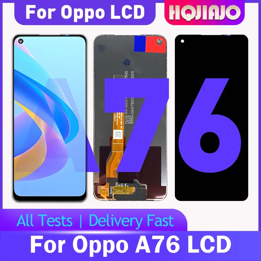 高品質656インチlcdディスプレイタッチスクリーンデジタイザー-oppo-a76-4g-cph2375用-携帯電話用交換部品アセンブリ
