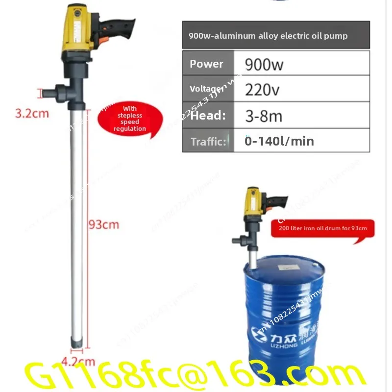 High Quality 750W 1100W 1300W Electrical Chemical Liquid Pump Strong Corrosive Liquid Infusion  RPP Barrel Pump