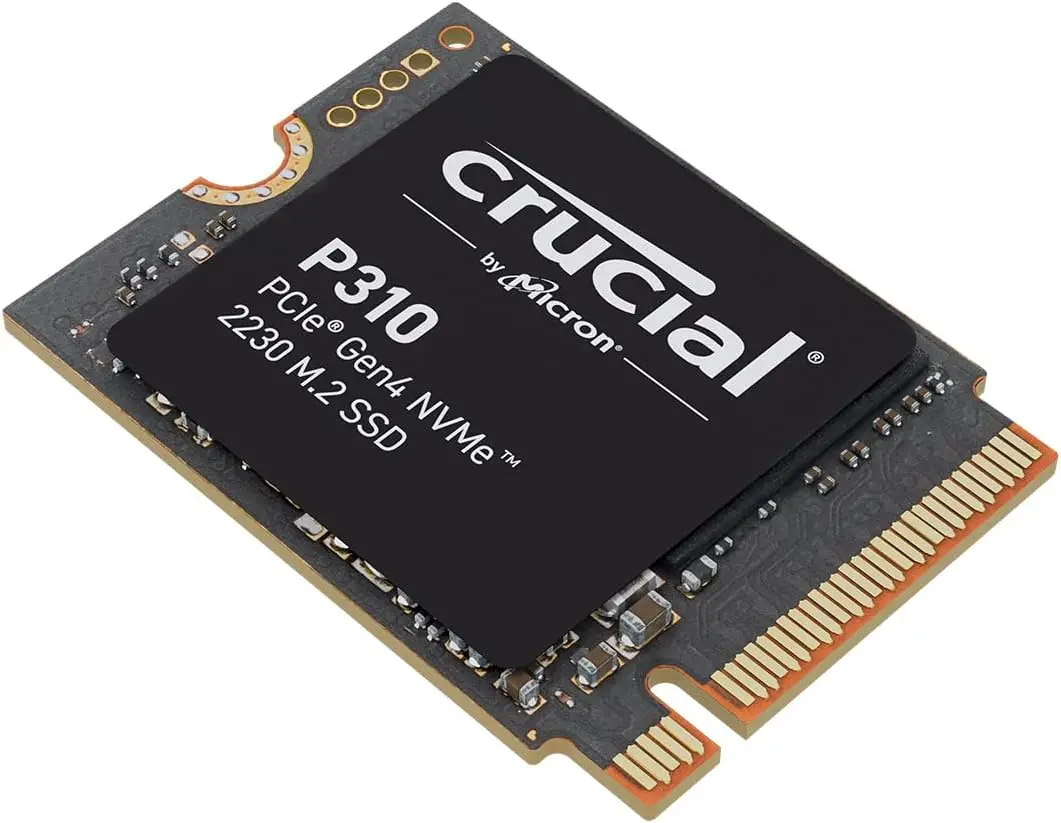 Crucial P310 1 تيرابايت 2 تيرابايت PCIe Gen4 2230 NVMe M.2 SSD - ما يصل إلى 7100 ميجابايت/ثانية - أطول وحدة التحكم الخاصة بك - محرك الأقراص الصلبة الداخلي - حزمة OEM