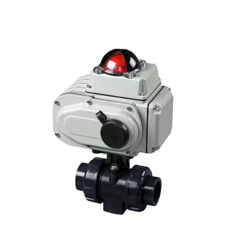 

Оптовый электрический 4-дюймовый шаровой кран из ПВХ с двойным соединением зажима