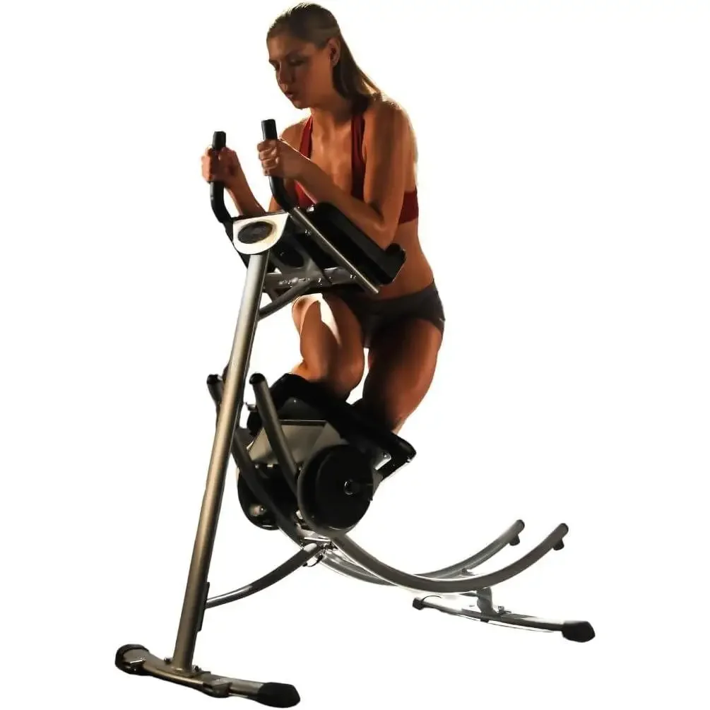 

W-Ab Machine Exercise Equipment For Home Gym, Less Stress on Neck & Back, Abdominal / Core Fitness Equipment for All Levels,