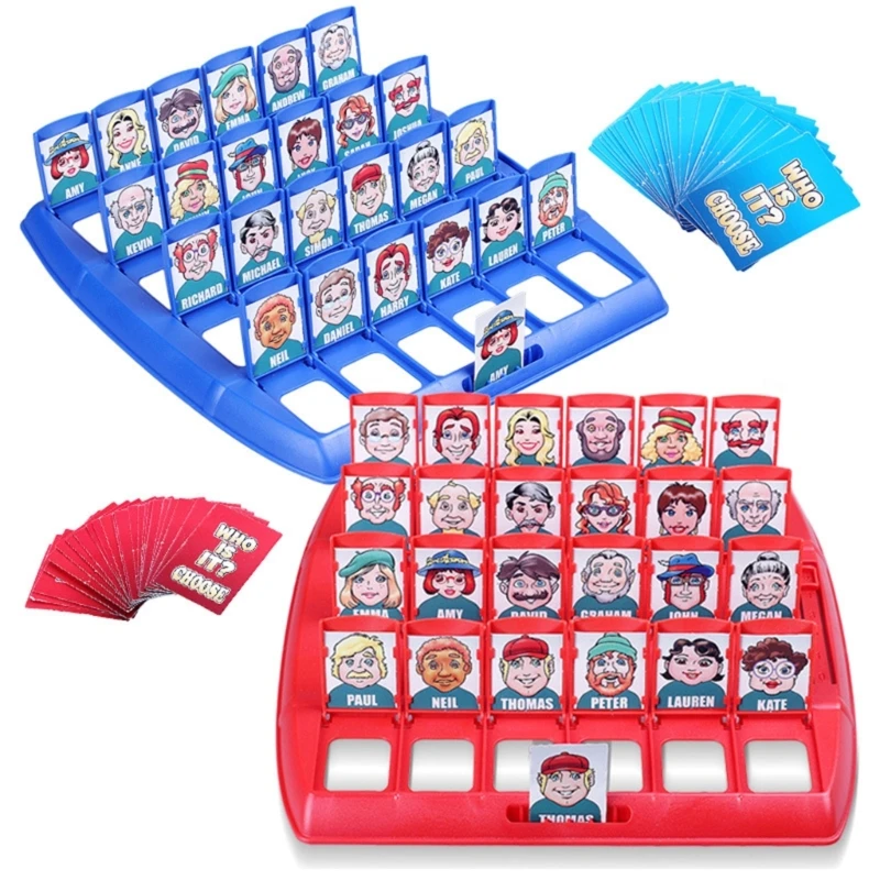 Guesses Character Board Game Funny Memory Training Game Multiplayer Interactive Party Table Game Toy Gift for Kid Adult