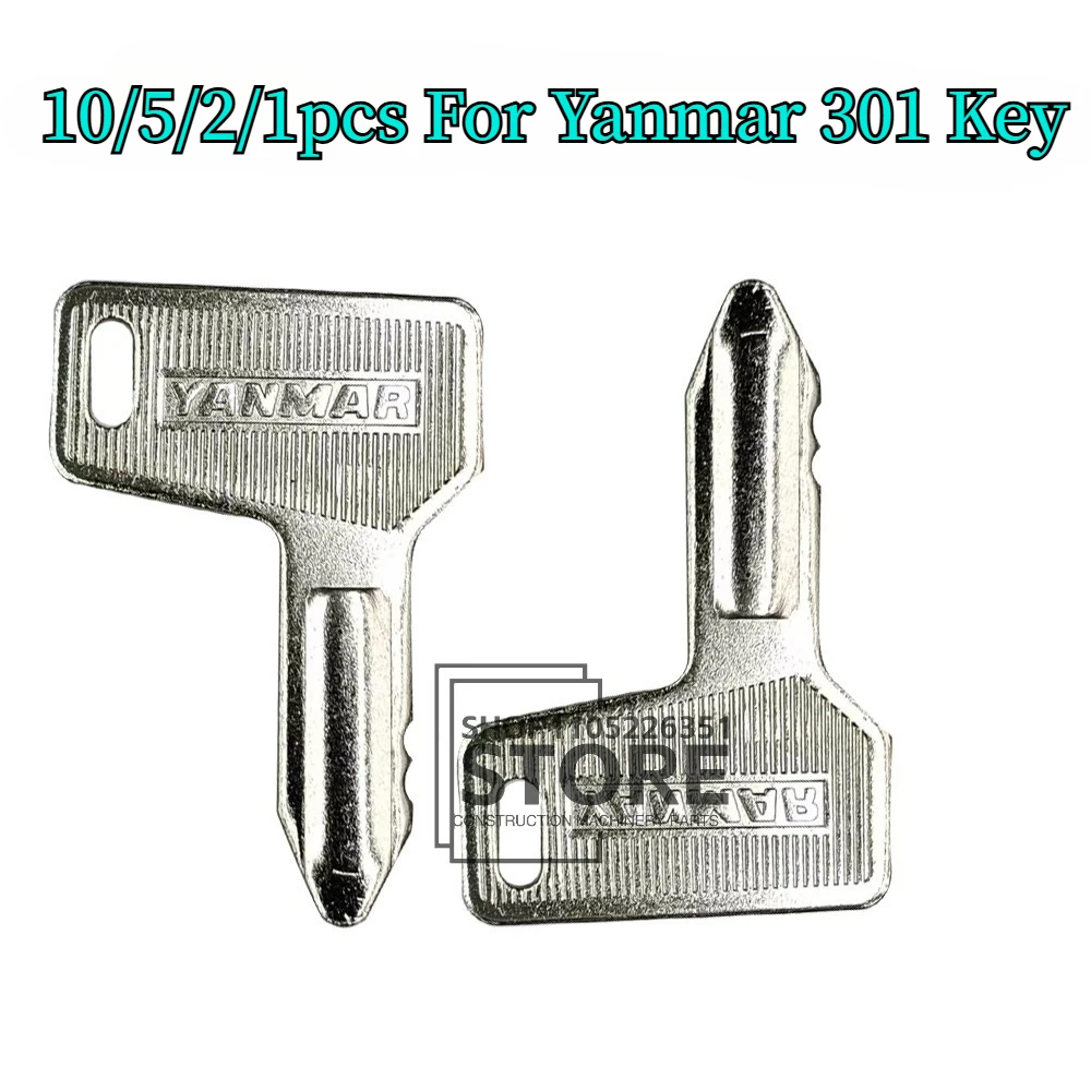 Excavator Ignition Keys for Yanmar (VIO15/17) - Pack of 1-10