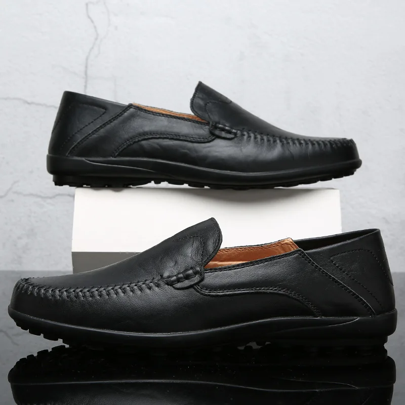 

Туфли мужские из натуральной кожи, роскошные брендовые деловые, Мокасины, итальянские дышащие слипоны, топ-сайдеры, размеры 37-47