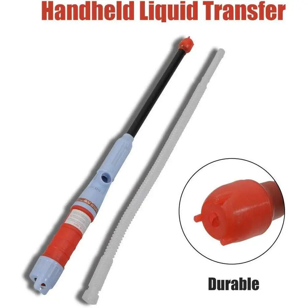 1Pcs Battery-powered Liquid Transfer Siphon Pump and Tube For Various Models 64*4*4cm Red Plastic High-quality Material Parts