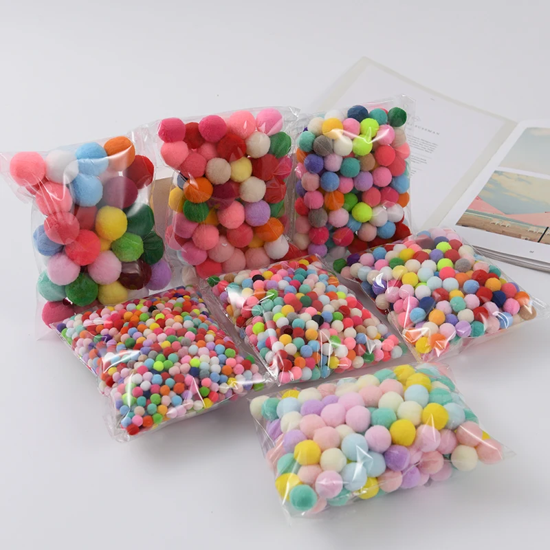 8/10/15/20/25/30 مللي متر رقيق لينة Pompom كرات اليدوية الاطفال اللعب الزفاف الديكور DIY بها بنفسك بوم بومس كرة مصنوعة من اللباد لوازم الخياطة الحرفية