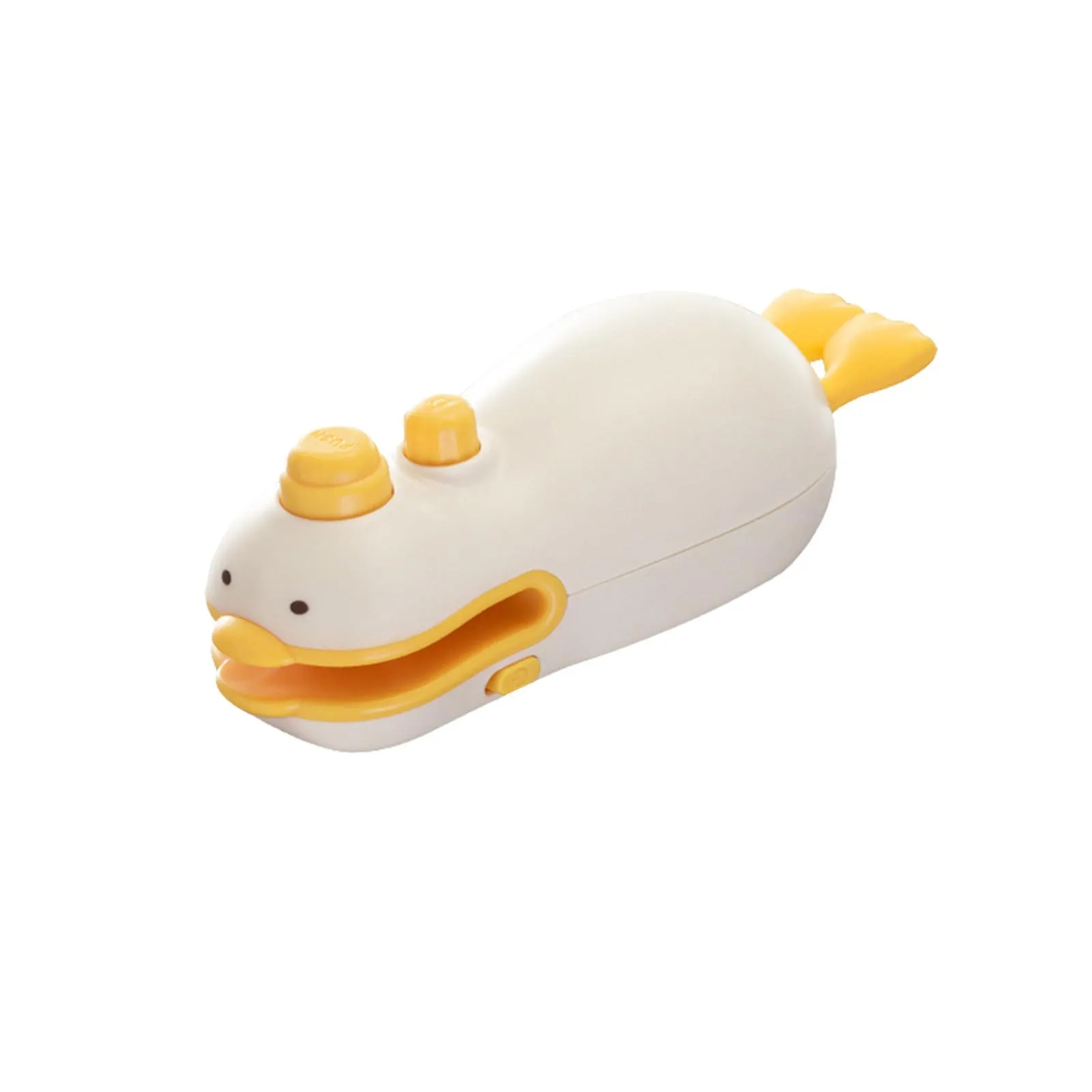 Household Portable Mini Bag Sealer New Cute Duck Design 2 in 1 Chip Bag Sealer with Cutter Usb Charging Bag Sealer