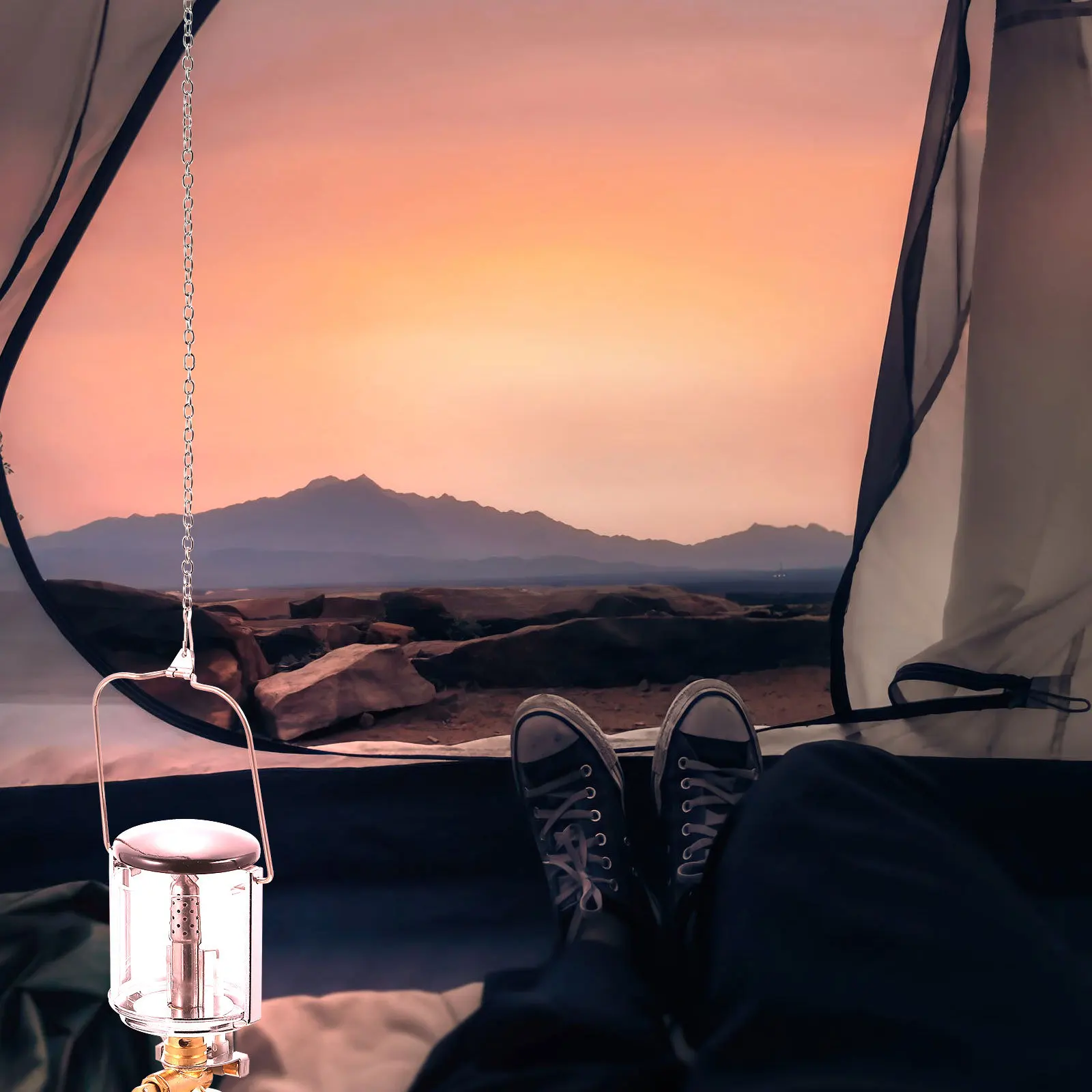 1Pcs Gas Camping Lamp Outdoor Tent Light Durable Emergency Light for Picnic Travel Camping Tent Lamp Lighting Supplies