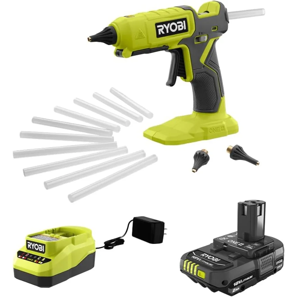 

18-Volt Cordless Dual Temperature Glue Gun KIT P307KN includes battery and charger (NO Retail Packaging, Bulk Packaged)