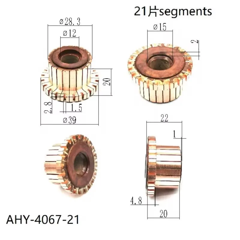 28.3*12*23*21p Rectifier Reverser Copper Head Ahy-4067-21