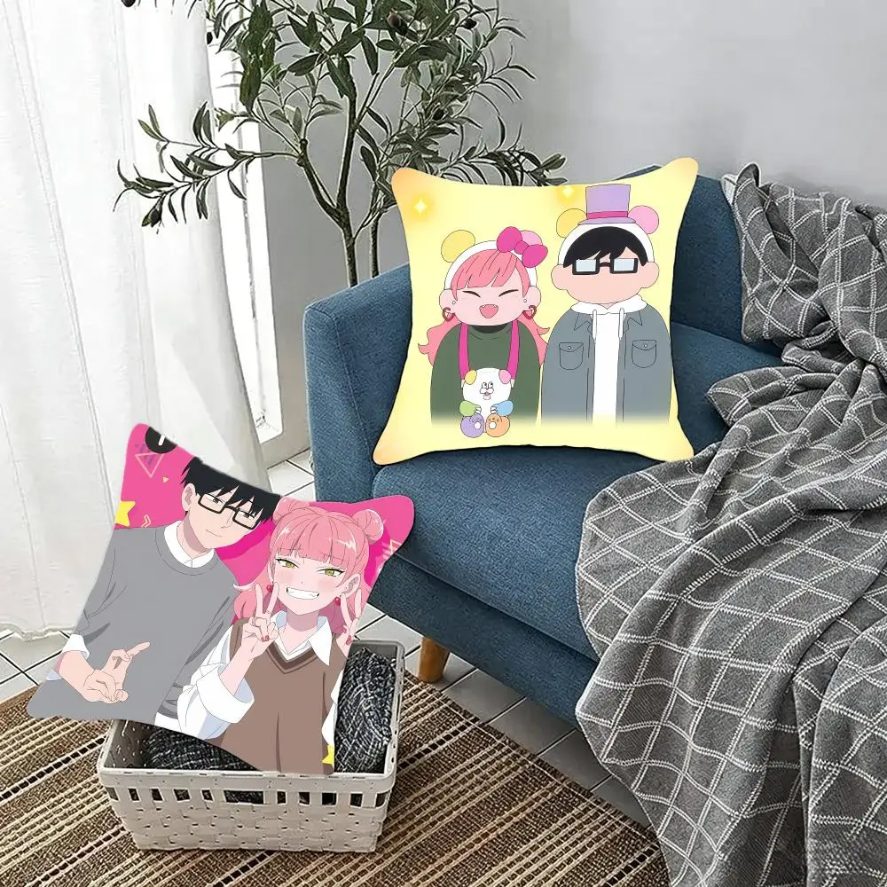 Romantic novel You and I Are Polar Opposites Cushion Cover Fluffy velvet Nordic style plush Living room sofa decorative