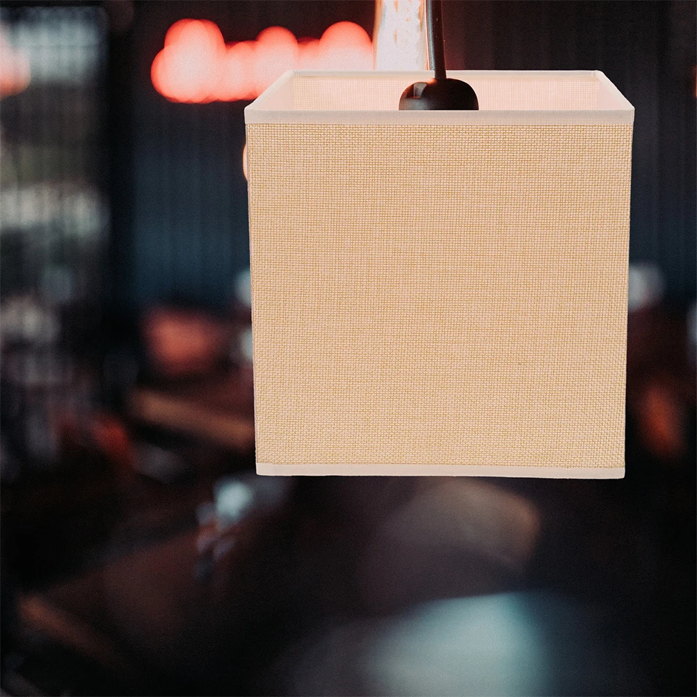 

1pcs Linen Lampshade Replacement Fabric Light Cover Simple Style For Bedroom Living Room Ceiling Lamp Shade Floor Lamp Household