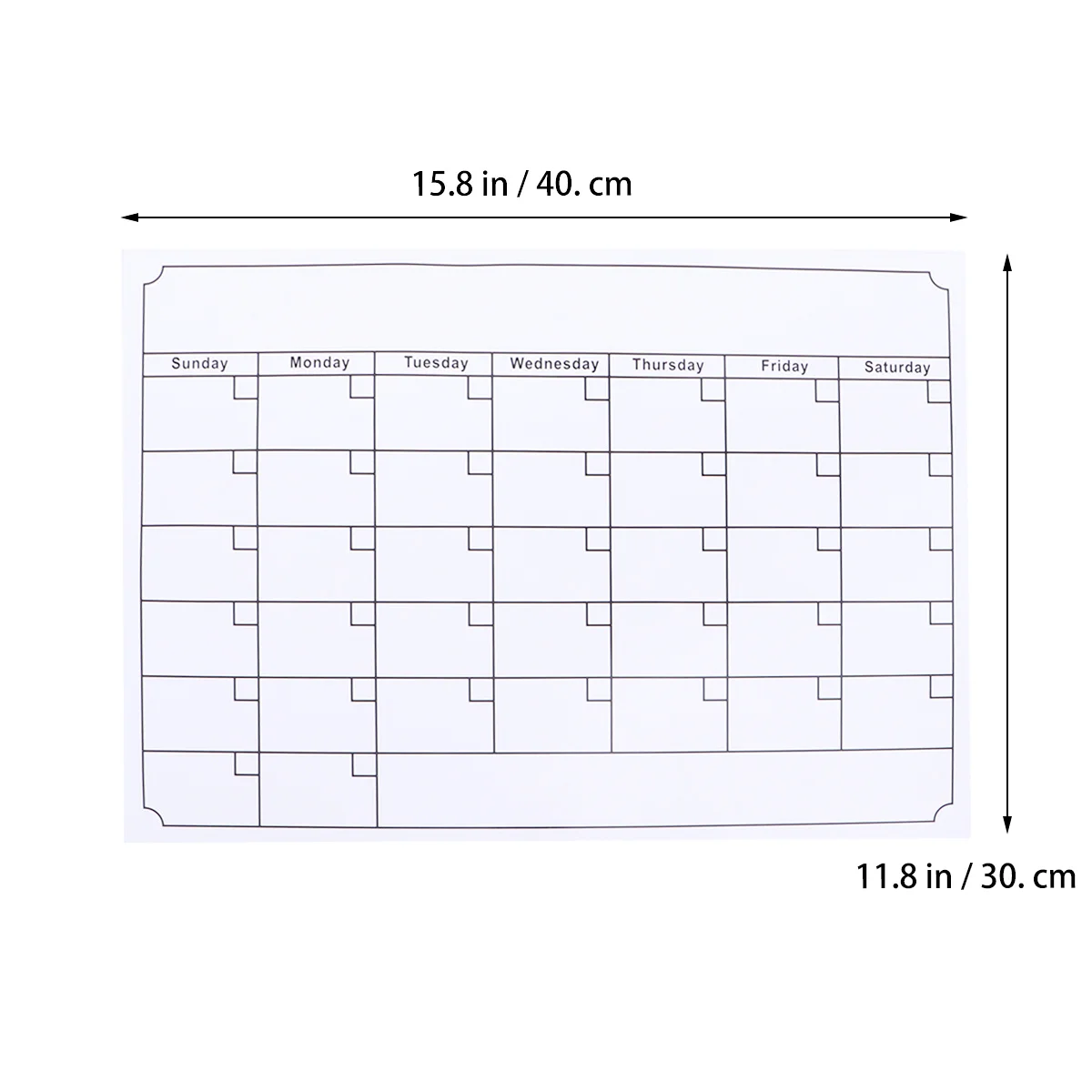 

Magnetic Whiteboard Flexible 40x30cm Dry Erase Board Erasable Memo Organizer Fridge Weekly Plan List Magnetic Fridge Whiteboard