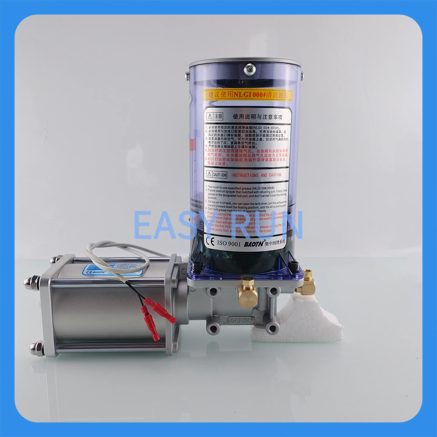 BATON Automatic Air Hydraulic Lubrication Pneumatic Grease Piston Pump for lathe/CNC Machine