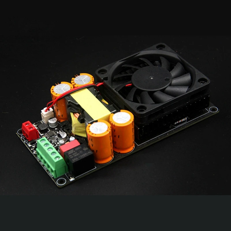 New-2X HIFI IRS2092 1000 Вт моноканальный цифровой класс D сценический усилитель мощности сабвуфера плата с динамиком защитное реле-A