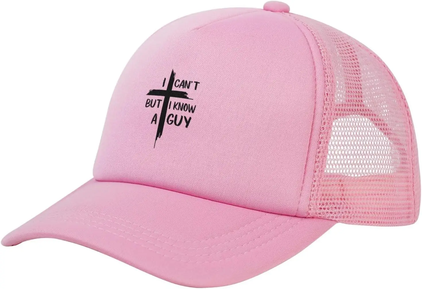 I Can't But I Know A Guy Distressed Baseball Cap for Men Funny Washed Cotton Adjustable Baseball Caps