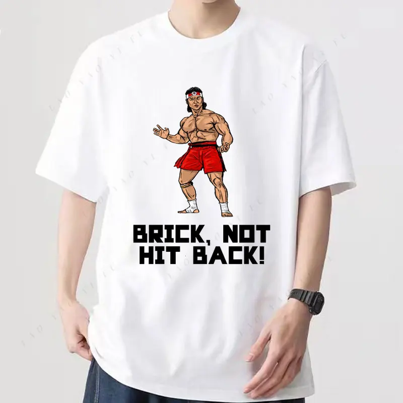 كيك بوكسر ركلة الملاكم فان دام Bloodsport فيلم الرجال تي شيرت رخيصة مادة البوليستر س الرقبة قصيرة الأكمام المحملة الجرافيك القمم