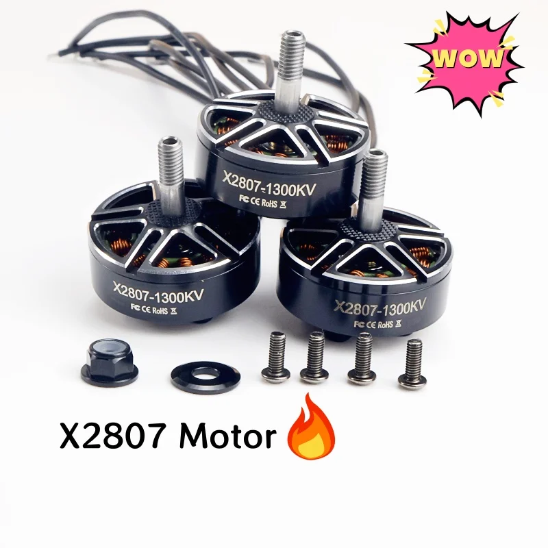 

1/4 шт. X2807 2807 двигатель 1300KV 6S бесщеточный двигатель для FPV фристайла 7 дюймов дальнего действия LR7 дроны DIY Запчасти
