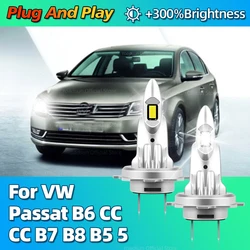 2Pcs 180W High Power H7 LED Bulb Car Headlight 30000LM CSP Powerful Lamp Plug and Play For VW Passat B6 CC B7 B8 B5 5