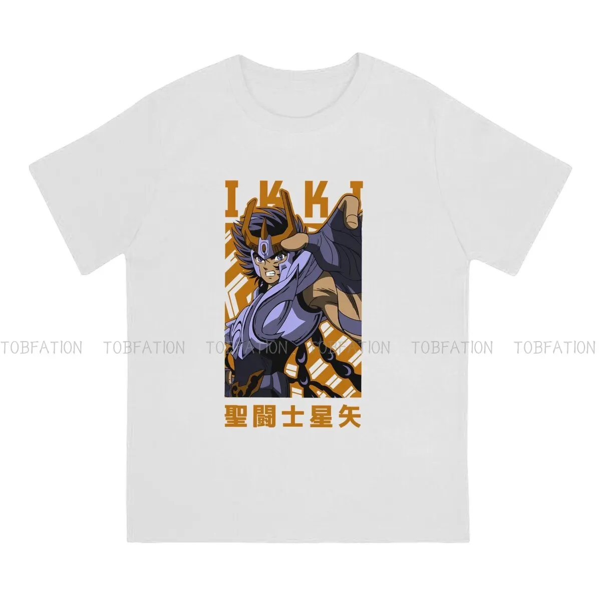 Saint Seiya Anime Men's TShirt Phoenix Ikki Individuality T Shirt 100% Cotton Graphic Sweatshirts New Trend