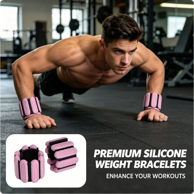 2 Pesas Ajustables para Muñecas, para Hombres y Mujeres, para Gimnasio en Casa, Caminar, Correr, Yoga, Pilates, Viajes, Entrenamiento de Fuerza