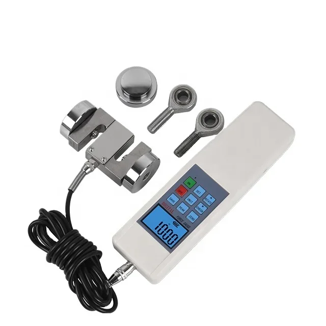 1000N Digital Push and Pull Force Meter with S Load Cell 1% Precision Plastic Material