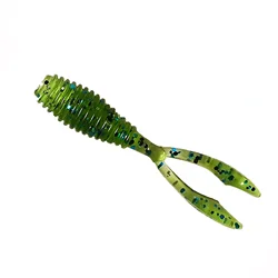 DUODUOYU 10 개/몫 낚시 소프트 미끼 AJING Rockfish 0.42g 35mm 트윈 테일 인공 Wobbler 오션 락 실리콘 낚시 태클
