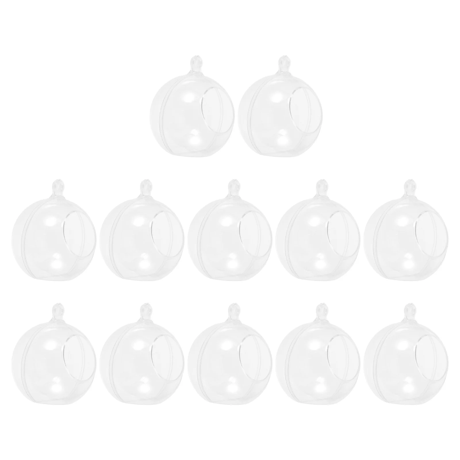 

Christmas Hanging Ball Ornaments 12pcs Fillable Clear Pendant DIY for Xmas Tree Decor Immortal Flower Lantern Holiday Gift Props