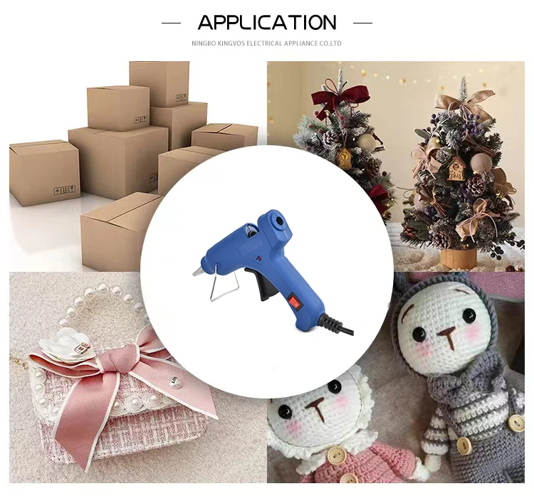 Colla a caldo elettrica da 20 W con colla stick da 200 mm Colla a caldo senza fili per imballaggi, DlyArts e mestieri, riparazioni
