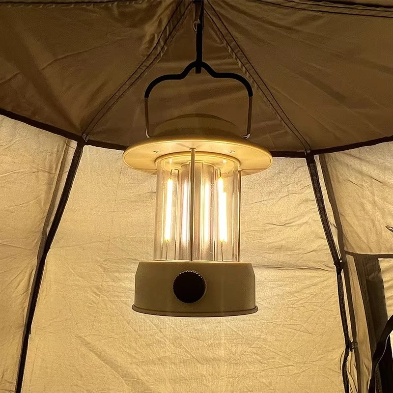 Camping Light Retro Light Emitting Diode Tent Camping Light Portable Retro Outdoor Camping