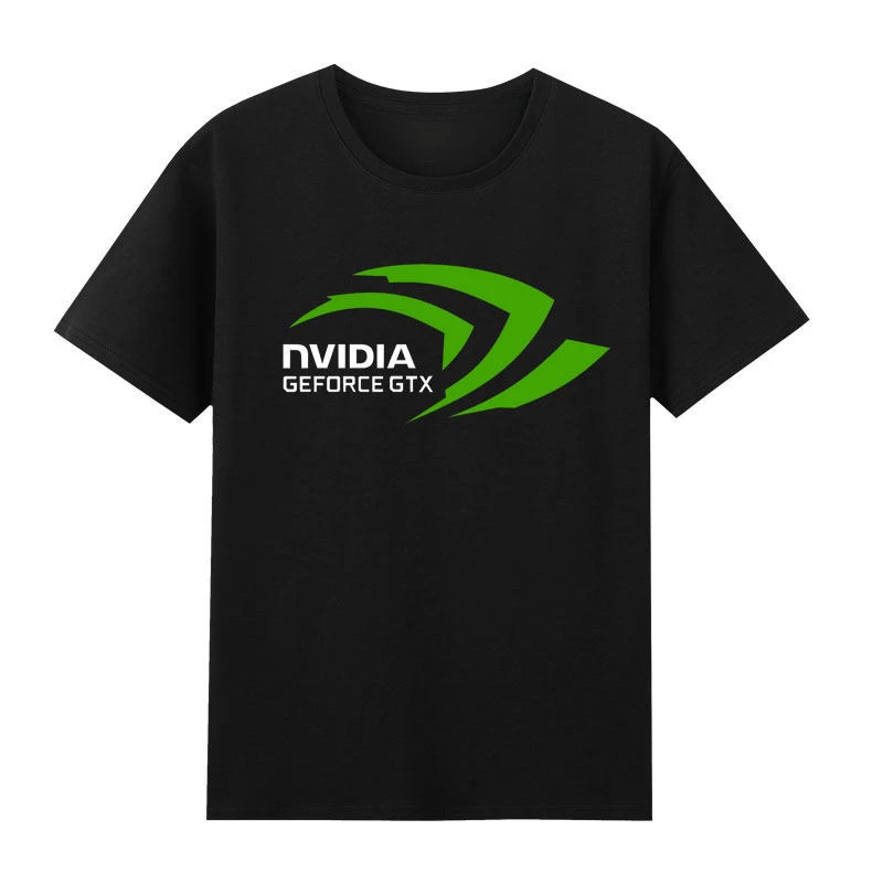 

NVIDIA RTX T-shirt, Intel Short-sleeved Summer New Product, Korean Trendy Brand Hong Kong-style Top