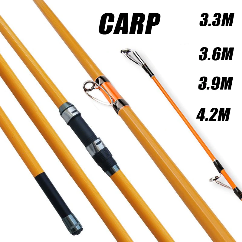 

3.3/3.6/3.9/4.2M Carp Rod 35kg Surf Fishing Rod 80-350g 20-60LB Travel Surf Spinning Rod 3 Piece Carbon Saltwater Fishing Pole